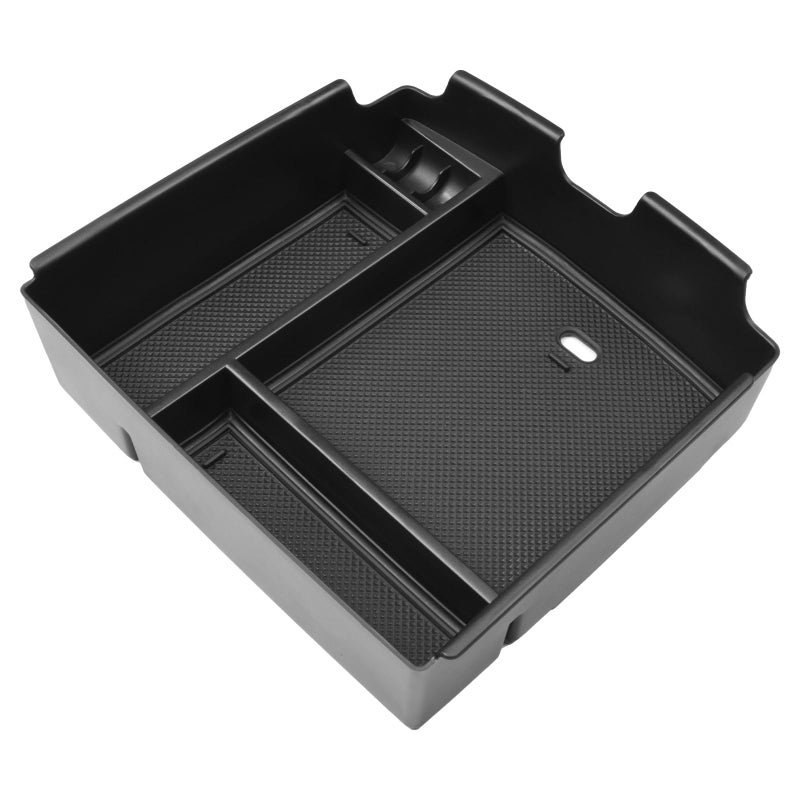 HGWEI Center Console Organizer Compatible with Kia Carnival KA4 MPV 2022 2023 2024 Accessories Armrest Storage Box, Secondary Insert Tray Coin Holder, Black - Image 5